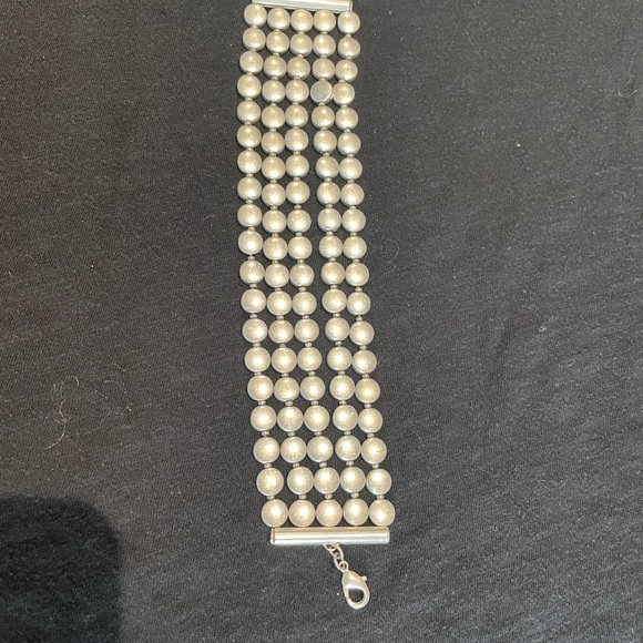 5 Strand Silver Bracelet - Picture 3 of 5